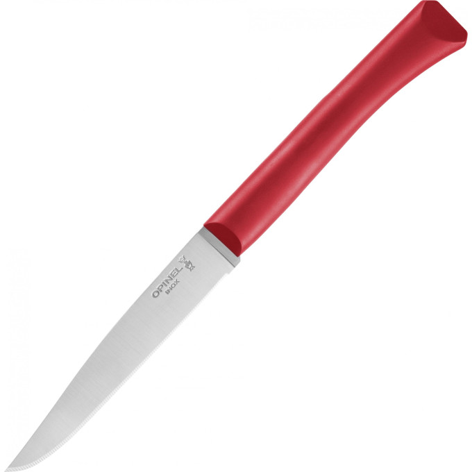 Нож столовый OPINEL N°125 , полимерная ручка, нерж, сталь, красный. 001902